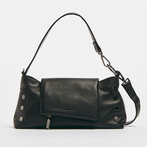VIP SATCHEL - Black/Gunmetal - Hammitt