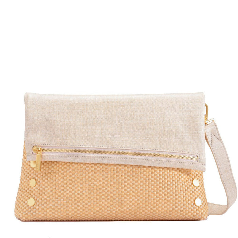 VIP LRG - Ricotta Raffia/Brushed Gold-Hammitt-Renee Taylor Gallery