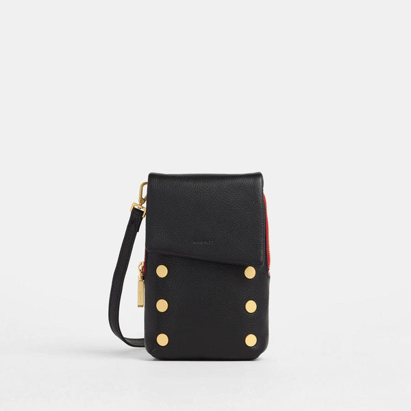 VIP MOBILE - Black/Brushed Gold Red Zip - Hammitt
