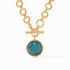 Honeybee Iridescent Peacock Blue Demi Necklace - N471GIPE00-Julie Vos-Renee Taylor Gallery