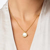 Honeybee Solitaire Necklace-Pearl - N478GPL00-Julie Vos-Renee Taylor Gallery