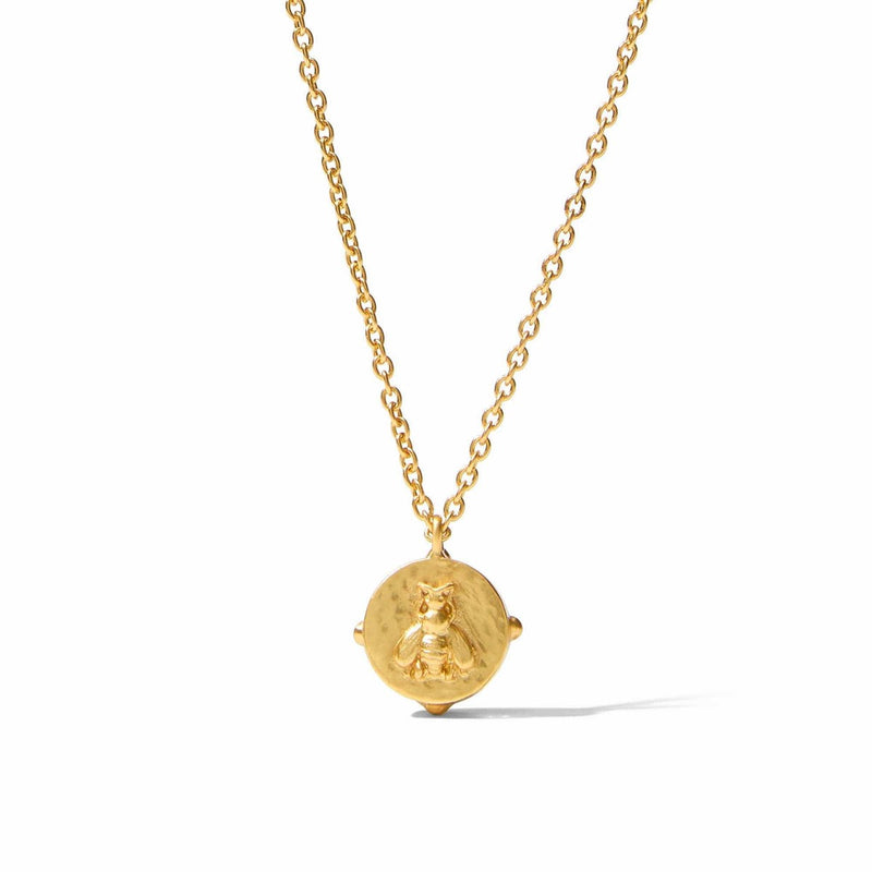 Honeybee Solitaire Necklace - Iridescent London Blue-Julie Vos-Renee Taylor Gallery