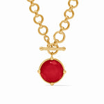 Honeybee Demi Necklace-Iridescent Strawberry - N471GIST00-Julie Vos-Renee Taylor Gallery