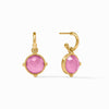 Honeybee Hoop & Charm Earrings-Iridescent Tourmaline Pink - ER913GITM00-Julie Vos-Renee Taylor Gallery