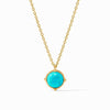 Honeybee Solitaire Necklace-Turquoise Blue - N478GTQ00-Julie Vos-Renee Taylor Gallery