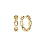14K Yellow Gold Huggie Earrings 15mm – EG14193Y4JJJ-Gabriel & Co.-Renee Taylor Gallery