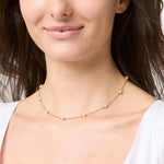 Hydra Delicate Station Turquoise Blue Necklace - N525GTQ00-Julie Vos-Renee Taylor Gallery
