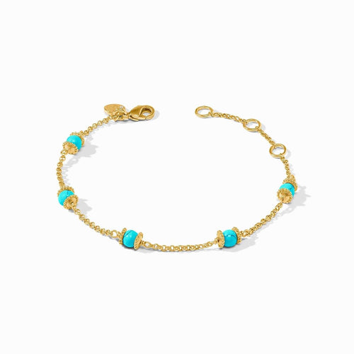 Hydra Delicate Bracelet-Turquoise Blue - BL230GTQ00-Julie Vos-Renee Taylor Gallery