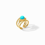 Hydra Ring-Turquoise Blue - R235GTQ00-Julie Vos-Renee Taylor Gallery