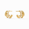 Hydra Triple Hoop Earrings-Pearl - HP120GPL00-Julie Vos-Renee Taylor Gallery