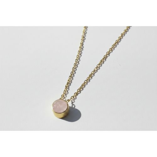 Rose Quartz 24K Gold Vermeil Earrings - NE2VRQ-Joyla-Renee Taylor Gallery