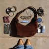 TOM ZIP MED - Belted Suede/Gunmetal-Hammitt-Renee Taylor Gallery