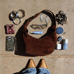 TOM ZIP MED - Belted Suede/Gunmetal-Hammitt-Renee Taylor Gallery