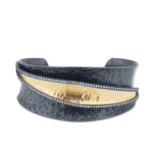 Inversion Cuff with Diamond by Lika Behar
