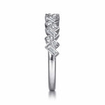 14K White Gold Beads Setting Baguette RD and Round Diamond Anniversary Band Contemporary Collection (Devoted) - AN16922W44JJ-Gabriel & Co.-Renee Taylor Gallery