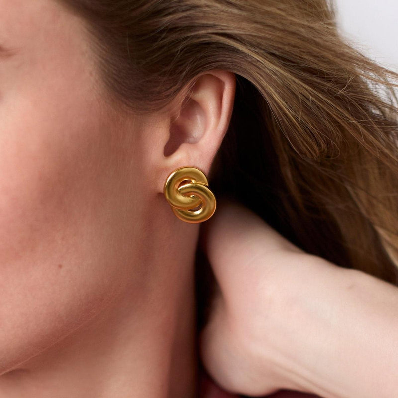 Infinity Earring - Rainbow-Gold - ER1036G00-Julie Vos-Renee Taylor Gallery