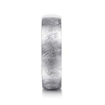 14K White Gold 6mm - Men's Wedding Band in Diamond Brush Finish - MBM0104-60W4JJJ-Gabriel & Co.-Renee Taylor Gallery