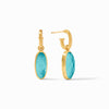 Ivy Iridescent Bahamian Blue Stone Charm Earrings - ER826GIBB0-Julie Vos-Renee Taylor Gallery