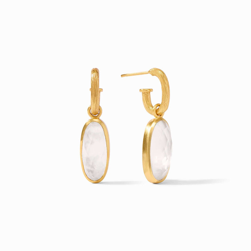 Ivy Iridescent Clear Crystal Stone Charm Earrings - ER826GIRC00-Julie Vos-Renee Taylor Gallery