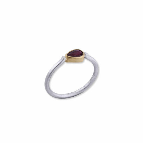 Jaipur Ring with Ruby & Diamond by Lika Behar