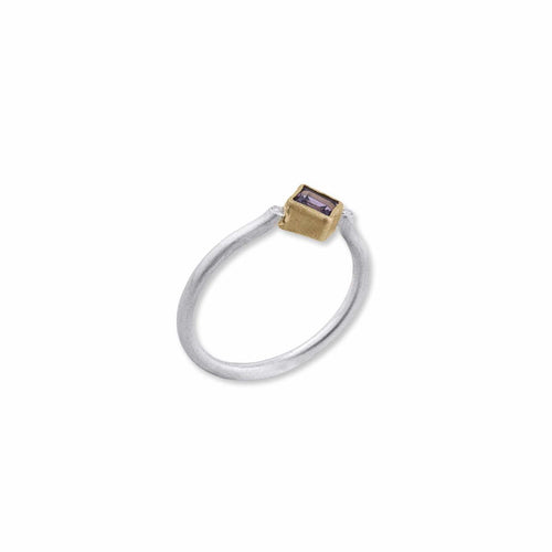 Jaipur Ring with Amethyst & Diamond by Lika Behar