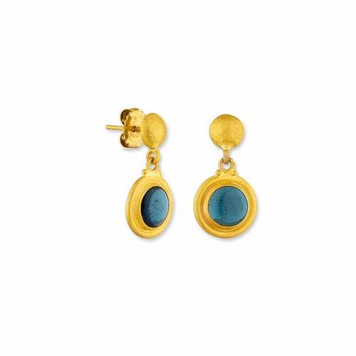 Jellybonbon Indicolite Tourmaline Earring Studs by Lika Behar