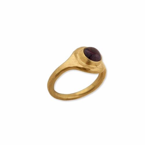 Jellybonbon Round Pink Tourmaline Ring by Lika Behar