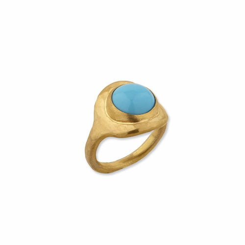 Jellybonbon Sbtq Ring with Turquoise Sleeping Beauty by Lika Behar