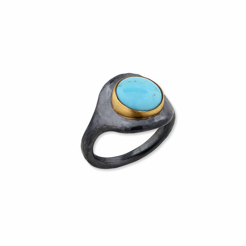Jellybonbon Kingman Tq Ring with Turquoise Kingman by Lika Behar