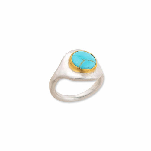 Jellybonbon Kingman Tq Ring with Turquoise Kingman by Lika Behar