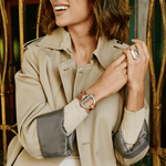 Sunrise Leather Bracelet - Silver Plated, Camel Leather - B0161 MCA00-CXC-Renee Taylor Gallery