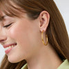 Crescent Hoop Earrings - HP019G-Julie Vos-Renee Taylor Gallery