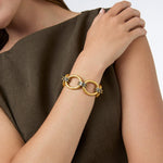 SoHo Link Bracelet - Mixed Metal-Julie Vos-Renee Taylor Gallery