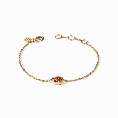 Garnet Pave Teardrop Delicate Bracelet - BL254GGN00-Julie Vos-Renee Taylor Gallery