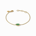 Emerald Green Pave Teardrop Delicate Bracelet - BL254GEG00-Julie Vos-Renee Taylor Gallery