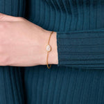 Blue Topaz Pave Teardrop Delicate Bracelet - BL254GBZ00-Julie Vos-Renee Taylor Gallery