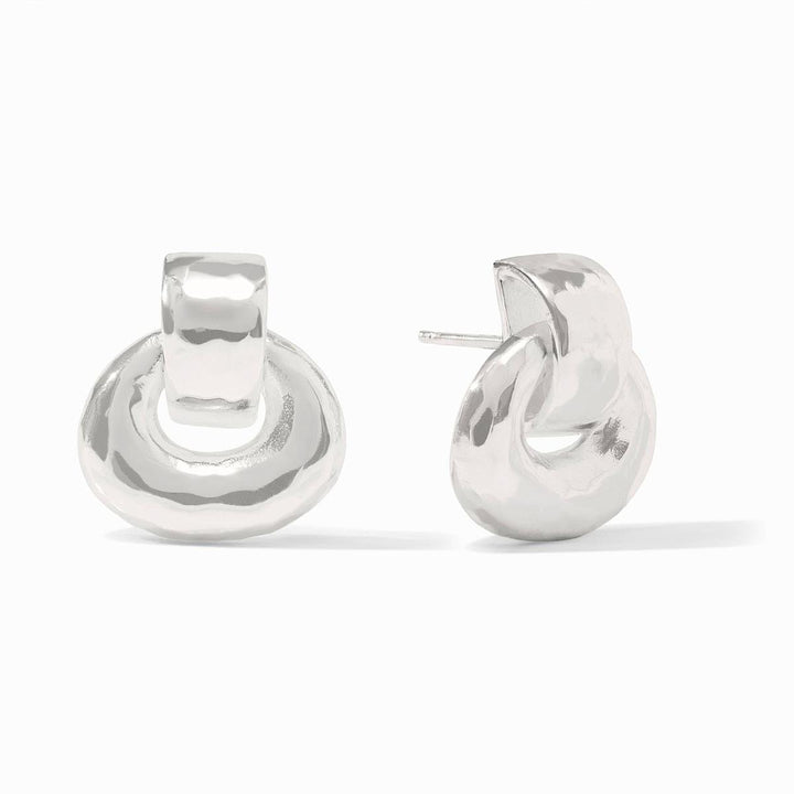 Avalon Demi Doorknocker Earrings Silver - ER719S00-Julie Vos-Renee Taylor Gallery
