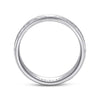 14K White Gold 6mm - Hammered Finish Men's Wedding Band - MBM0112-60W4JJJ-Gabriel & Co.-Renee Taylor Gallery
