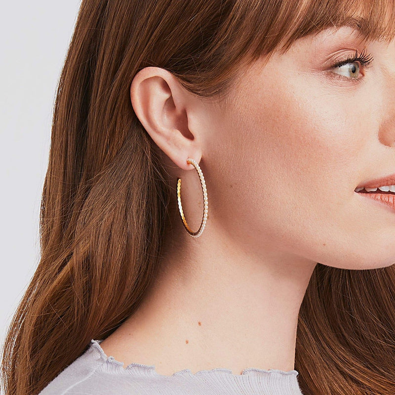 Juliet Hoop Earrings - Pearl-Julie Vos-Renee Taylor Gallery