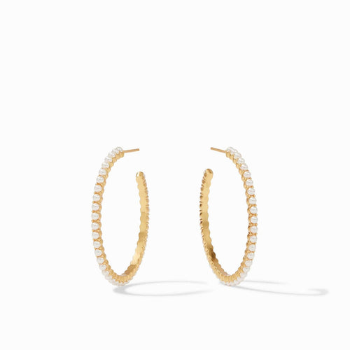 Juliet Hoop Earrings - Pearl-Julie Vos-Renee Taylor Gallery