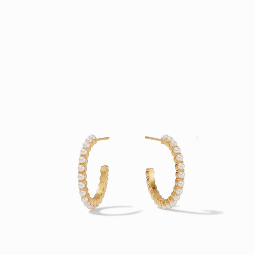 Juliet Hoop Earrings - Pearl-Julie Vos-Renee Taylor Gallery