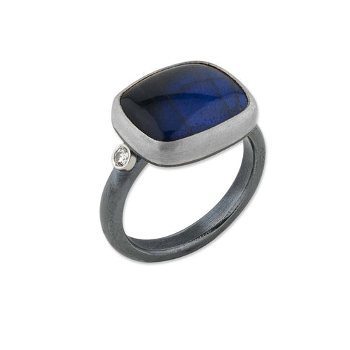 Kami Ring with Labradorite & Diamond by Lika Behar