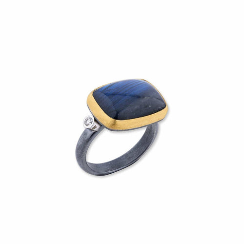 Kami Ring with Labradorite & Diamond by Lika Behar