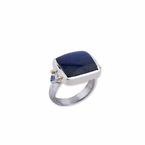 Kami Ring with Labradorite & Sapphire by Lika Behar
