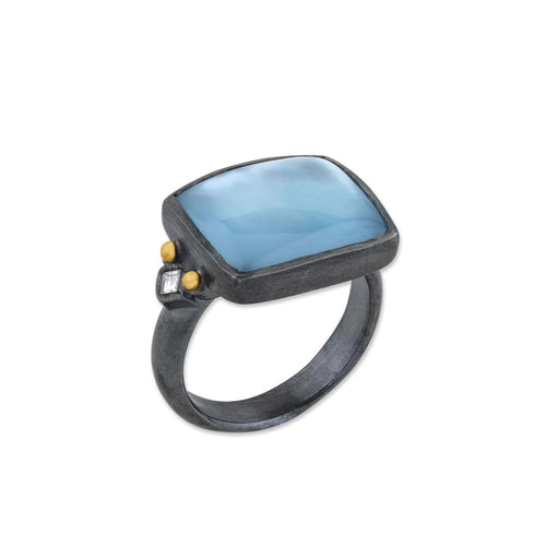 Kami Ring with Blue Topaz & Sapphire by Lika Behar
