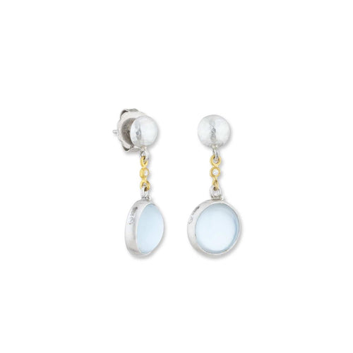 Karnak Earrings with Blue Topaz by Lika Behar