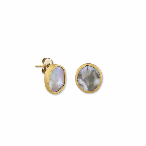 Karin "latte" Earrings with Pearls by Lika Behar