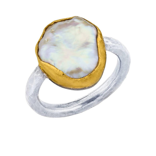 Karin Ring with Pearls by Lika Behar