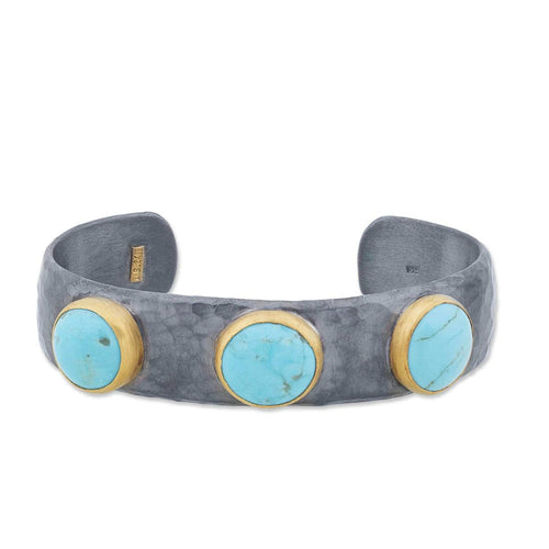 Katya Cuff with Turquoise Kingman by Lika Behar