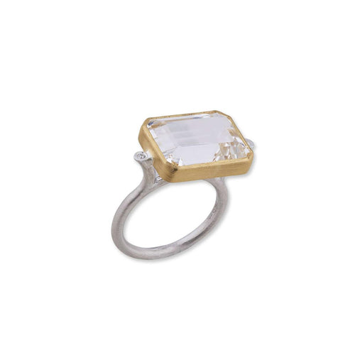Knightsbridge Ring with Topaz & Diamond by Lika Behar